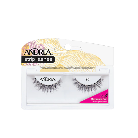 ANDREA STRIP LASHES PESTAÑAS POSTIZAS ENTERAS BLACK NRO. 90 (078462657124)