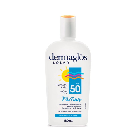 DERMAGLÓS PROTECTOR SOLAR NIÑOS CO FPS50 X 180ML (7793742003790)