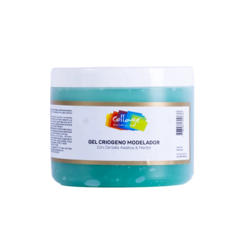 COLLAGE GEL CRIÓGENO MODELADOR CON EXTRACTO DE CENTELLA & MENTOL X 500G (7798046600676)