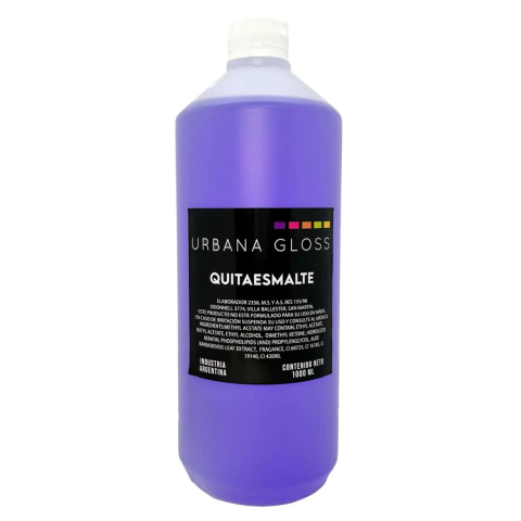 URBANA GLOSS QUITAESMALTE PARA UÑAS DÉBILES X 1L (UGQ1000)