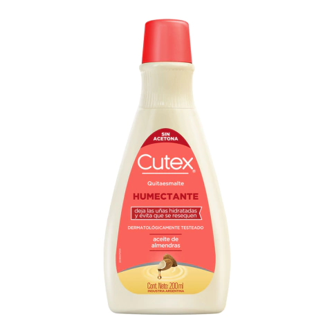 CUTEX QUITAESMALTE HUMECTANTE CON ACEITE DE ALMENDRAS X 200ML (7790416018593)