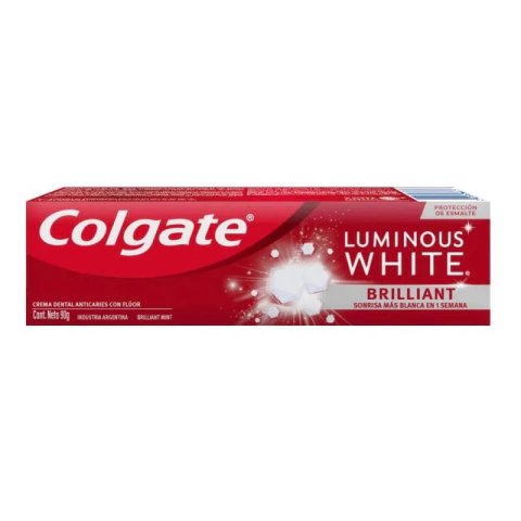 COLGATE CREMA DENTAL LUMINOUS WHITE BRILLIANT X 90G (7509546679396)
