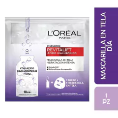 LOREAL PARIS REVITALIFT ÁCIDO HIALURÁNICO MASCARILLA EN TELA (6923700940886)