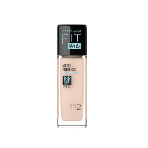 MAYBELLINE BASE FIT ME MATTE + PORELESS 16HS X 30ML - 112 (041554433425)