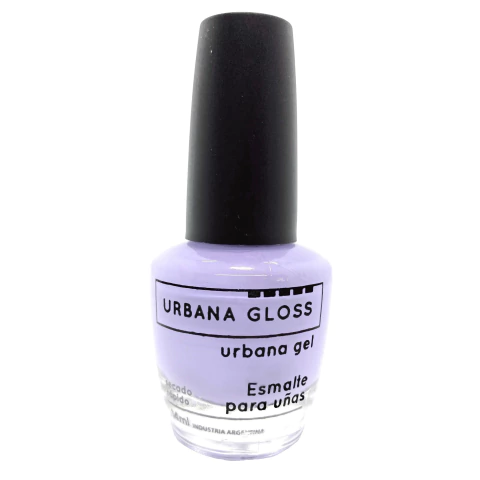 URBANA GLOSS ESMALTE HIPOALERGÉNICO EFECTO GEL- 50 LILAC X 14ML (UG050)