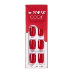 IMPRESS UÑAS ADHESIVAS X 30U - REDDY OR NOT 013 (731509837520)