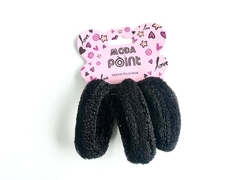 POINT COLITAS GRUESAS FELPA NEGRAS/ BLANCAS BRILLOSAS X 3 UNIDADES (7092787298483) - comprar online