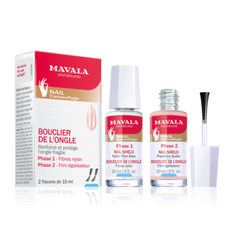 MAVALA NAIL CAMOUFLAGE ESCUDO PROTECTOR FASE 1 X 10ML + FASE 2 X 10ML (7618900908017)
