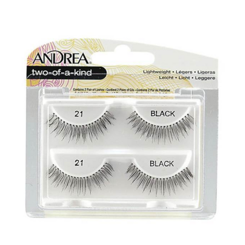 ANDREA TWO OF A KIND PESTAÑAS POSTIZAS ENTERAS BLACK NRO. 21 (078462617920)