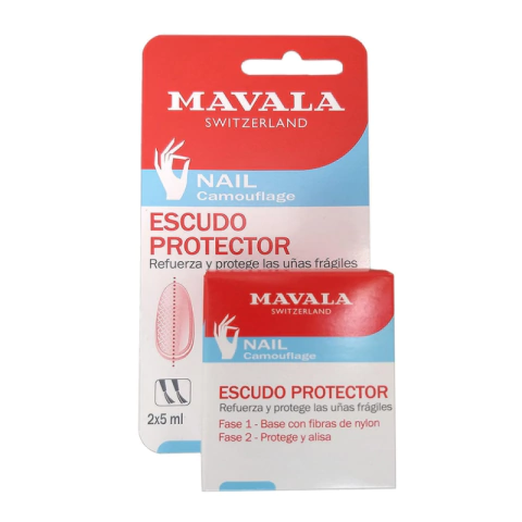 MAVALA NAIL CAMOUFLAGE ESCUDO PROTECTOR FASE 1 X 10ML + FASE 2 X 10ML (7618900908659)
