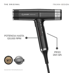 GAMA SECADOR DE PELO IQ 3 PERFETTO ULTRALIVIANO 2200W - COD IQ3B (8023277158498) - Urbana Gloss