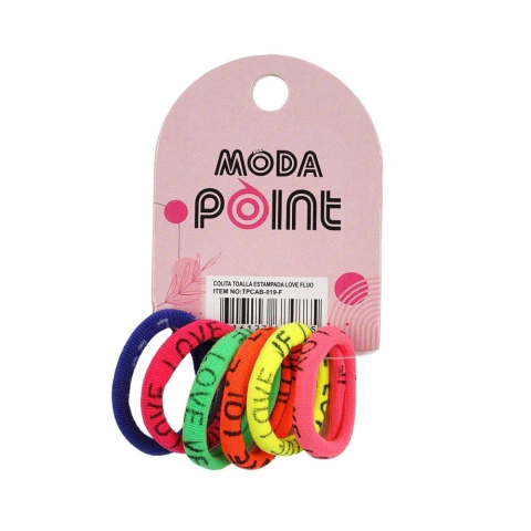 POINT COLITAS TOALLA ESTAMPADA LOVE COLOR MINI X 6 UNIDADES (7316134807211)