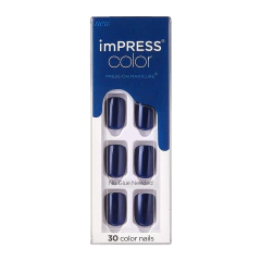 IMPRESS UÑAS ADHESIVAS X 30U - NEVER TOO NAVY (731509837551)