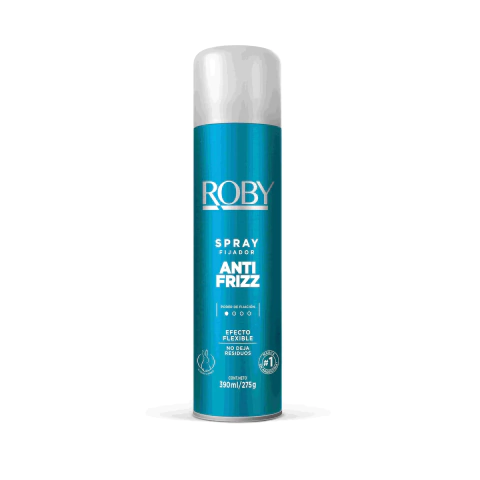 ROBY SPRAY DE FIJACIÓN SUAVE ANTI FRIZZ X 390ML (7793008019046)