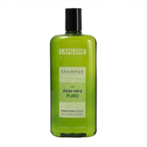 CAPILATIS SHAMPOO ALOE VERA PURO 100% ORGÁNICO X 420ML (7792640008104)