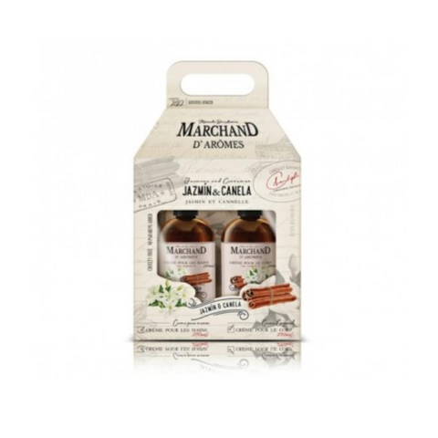 MARCHAND D´ AROMES KIT CREMA CORPORAL X 250ML Y DE MANOS X 250ML - JAZMÍN Y CANELA (7795513247327)