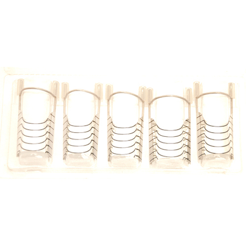 JESSAMY MOLDES DE TEFLON PARA UÑAS ESCULPIDAS REUTILIZABLES X5 U145 (7794922540142)
