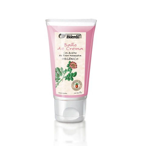 BIFERDIL ORGÁNICO BAÑO DE CREMA CON ACEITE DE ROSA MOSQUETA X 125G (7791001008487)