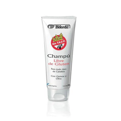 BIFERDIL APTA PARA CELÍACOS SHAMPOO SIN TACC CON QUINOA X 180G (7791001009156)