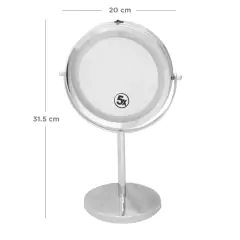 JESSAMY ESPEJO LED REDONDO DE METAL MOVIBLE CON PIE 5X E163 (7794922566173) en internet