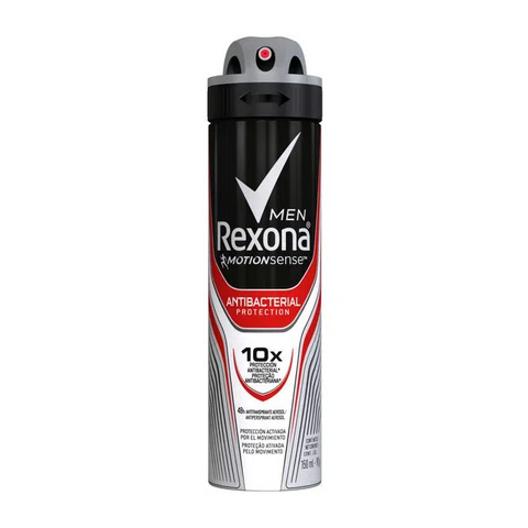 REXONA MEN ANTITRANSPIRANTE EN AEROSOL ANTIBACTERIAL PROTECTION 10X X 150ML (7791293041605)