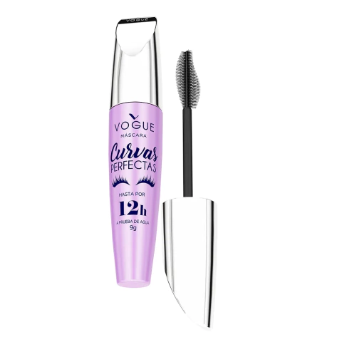 VOGUE MÁSCARA DE PESTAÑAS CURVAS PERFECTAS 12 HS NEGRO - A PRUEBA DE AGUA (7509552848830)