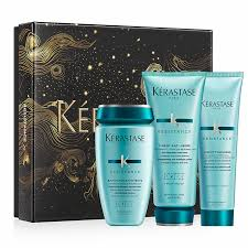 KERASTASE KIT NAVIDAD RESISTANCE - BAIN X 250ML+ CIMENT ANTI-USURE X 200ML+ CIMENT THERMIQUE X 150ML (3474637241964)