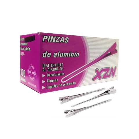 XZN PINZAS LARGAS ESMALTADAS DE ALUMINIO X 100 UNIDADES (7798090010025)