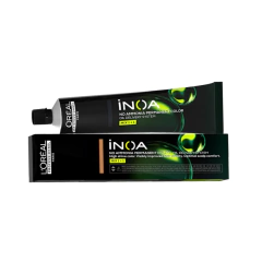 LOREAL TINTURA INOA MARRONES CÁLIDOS/BEIGES CÁLIDOS 7.35 RUBIO DORADO CAOBA X 60G (3474637129651)