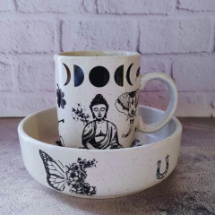 FENIX= CONJUNTO DE 16 PIEZAS : TAZA+PLATO PLAYO+ENTRADA-POSTRE/HONDO
