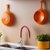 Griferia Cocina Monocomando Colors Roja - Peirano - Sanitarios Bonomi