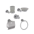 Accesorios Metalicos Monet 5 Piezas - Derpla - comprar online