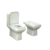Inodoro Largo+ Deposito de Apoyo + Tapa + Bidet Monocomando Dioniso - Derpla - comprar online