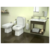 Inodoro Largo+ Deposito de Apoyo + Tapa + Bidet Monocomando Dioniso - Derpla - Sanitarios Bonomi