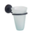 Porta Vaso Vidrio Linea Basic Negro Mate - Ottone - comprar online