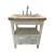 Mueble de Baño Apperto Blanco + Bacha Camicce Marmol Travertino 70x43cm
