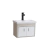 Mueble Con Bacha Colgante Cuyo Tostado/blanco - Gulliart