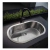 Pileta De Cocina Simple Curve SI77 A 77x43x20 - Johnson Acero - Sanitarios Bonomi