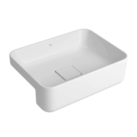 Bacha Semi Encastre Slim Rectangular Blanco L.63040.17 - Deca - comprar online