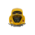 Volkswagen Fusca 1967 roda comum 1:18 Die Cast Amarelo - loja online