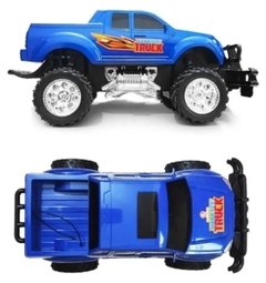 Carrinho De Controle Remoto Monster Truck Azul Polibrinq na internet
