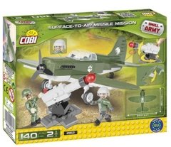 Avião Militar com Míssil Blocos para Montar 140 peças Cobi - comprar online