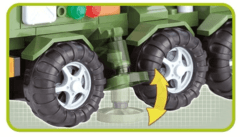 Caminhão Míssil Militar Blocos para Montar 300 peças Cobi
