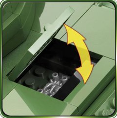 Tanque Americano M36 Jackson Blocos de Montar 460 pçs Cobi
