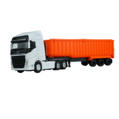 Caminhão Volvo FH Basculante 1:64 Welly Branco