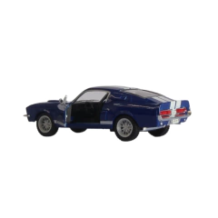 Miniatura Shelby Gt-500 1967 Kinsmart 1:38 Azul - Imports Bazar - 12 anos no Mercado!