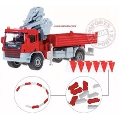 Caminhão construção veículo projeto 1:50 Vermelha - Imports Bazar - 12 anos no Mercado!