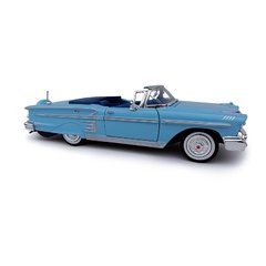 Chevrolet Impala 1958 Conversivel 1:24 Azul - comprar online