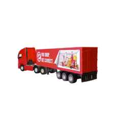 Caminhão Volvo Baú 1:64 Welly Vermelho - Imports Bazar - 12 anos no Mercado!