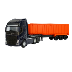 Caminhão Volvo FH Basculante 1:64 Welly Azul